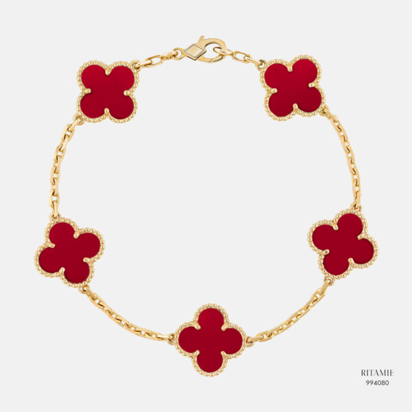 Crimson Clover Yellow Gold Bracelet 994080