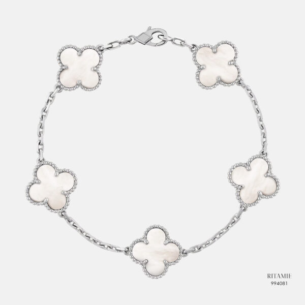 Moonlight Clover White Gold Bracelet 994081