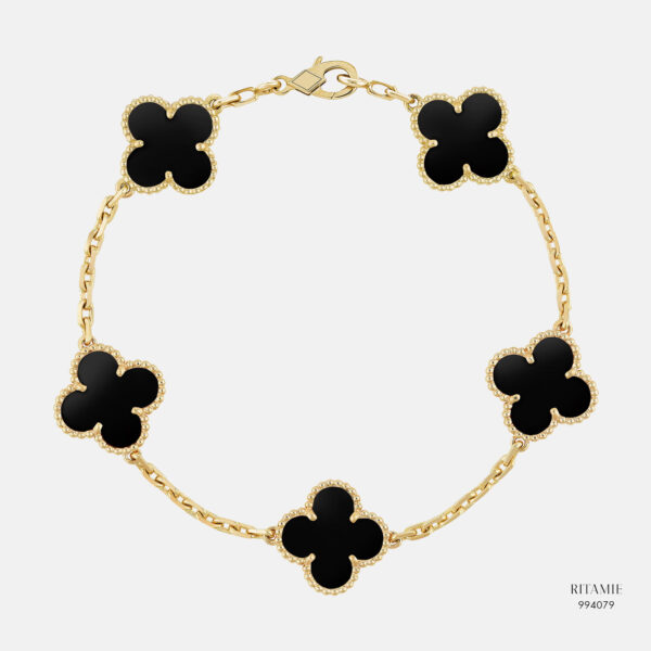 Midnight Clover Yellow Gold Bracelet 994079