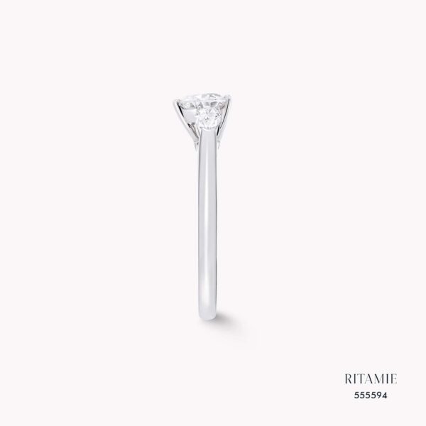Alternative view of Trinity of Hearts Lab-Grown Diamond Ring 555594