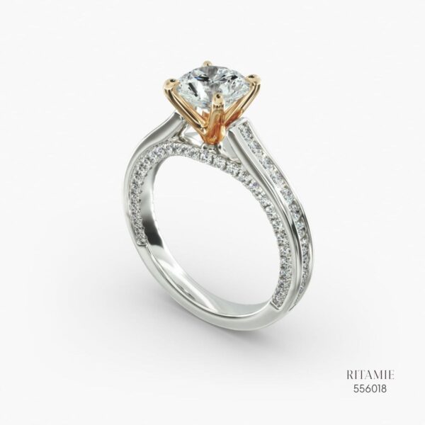 Eternal Round White Engagement Ring 556018