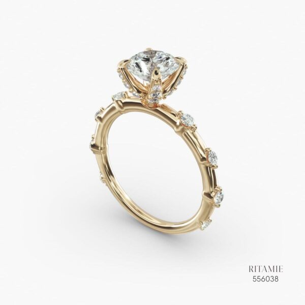 Classic Bezel Round Engagement Ring 556038
