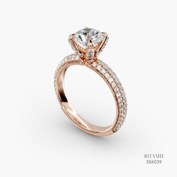 Eternal Pavé Rose Engagement Ring 556039