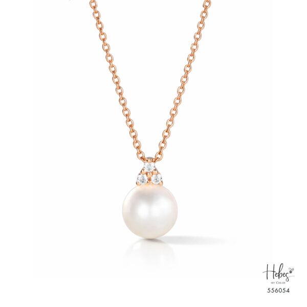 Luna Pearl Lab Diamond Necklace 556054