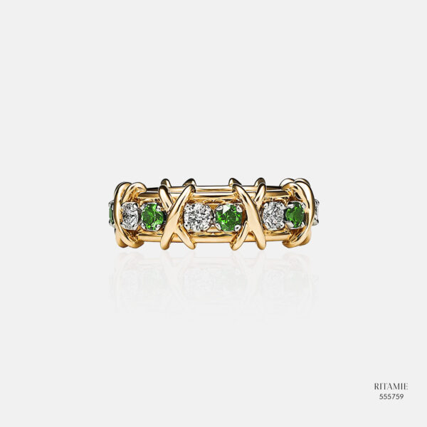 Eternal Green Weave Lab-Grown Diamond Ring 555759