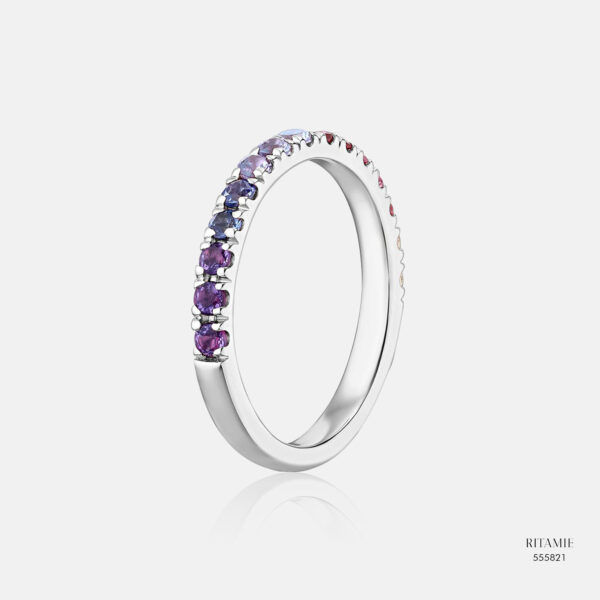 Alternative view of Twilight Gradient Lab-Grown Diamond Ring 555821