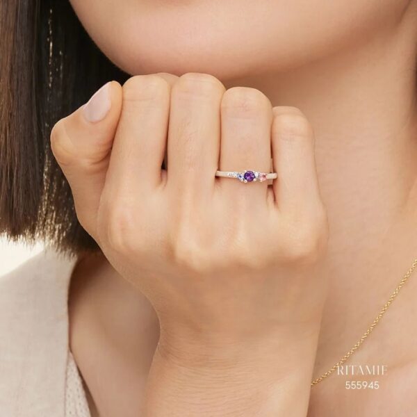 Alternative view of Lilac White Gold Ring 555945
