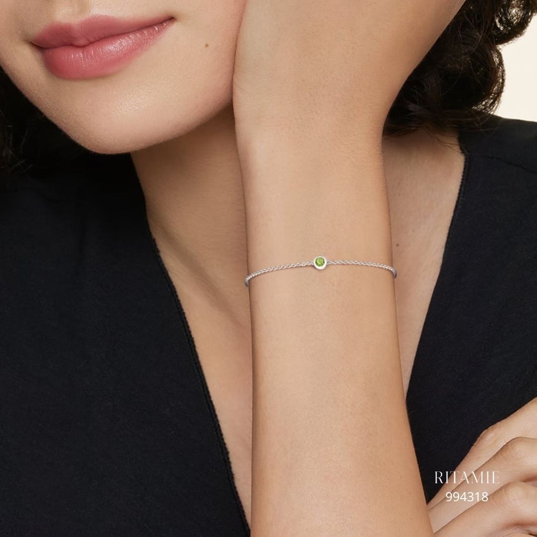 Peridot Bezel Radiance Bracelet 994318