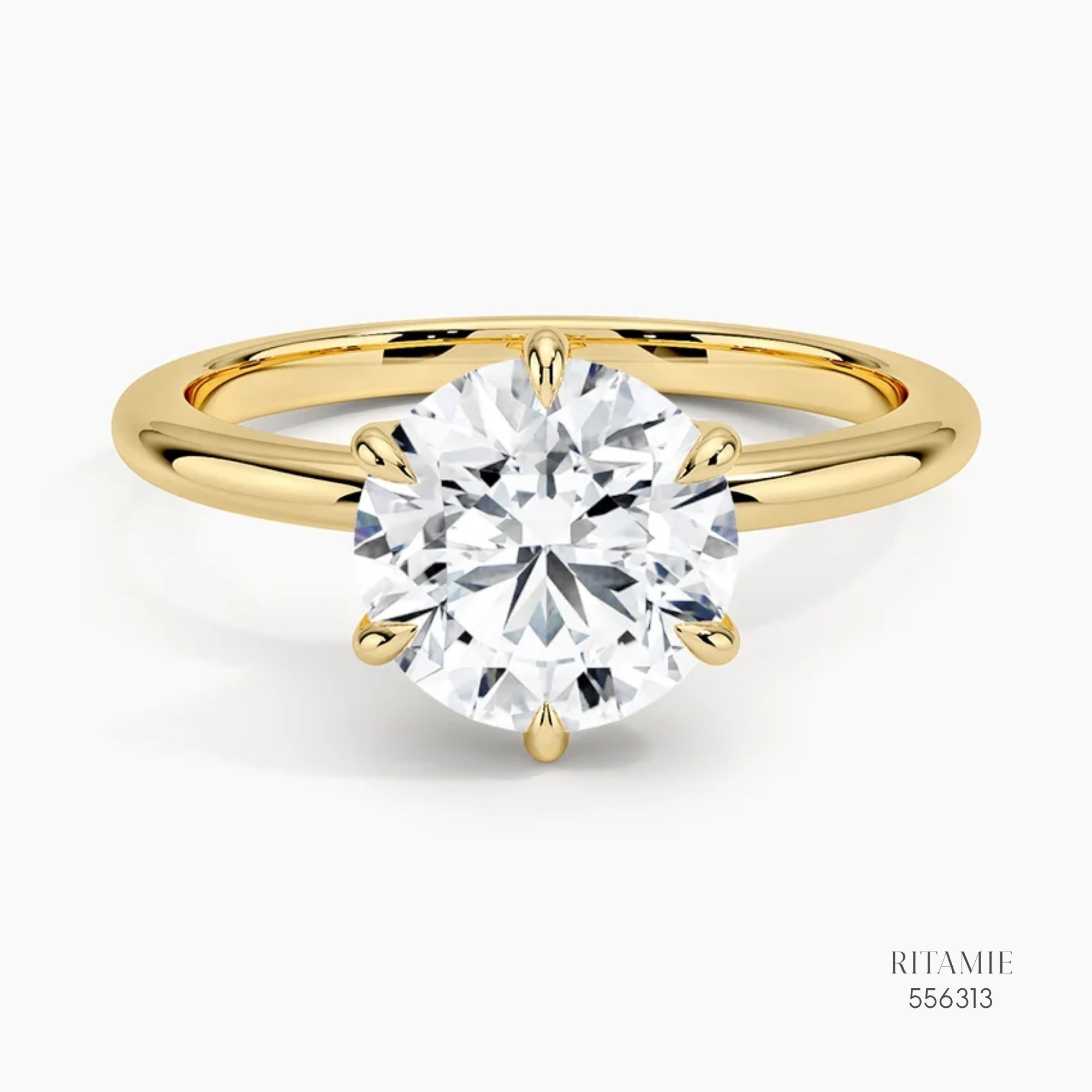 Classic Round Brilliant Solitaire Ring556313